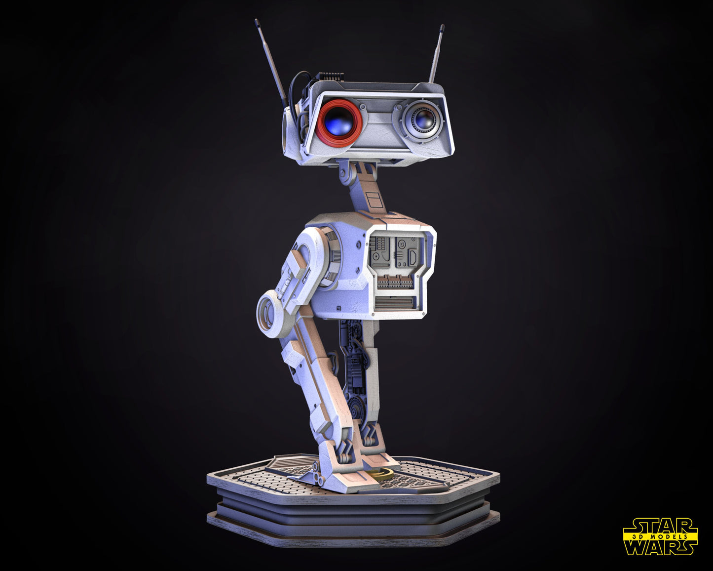 BD1 Droid - UNPAINTED - Star Wars 3D Models