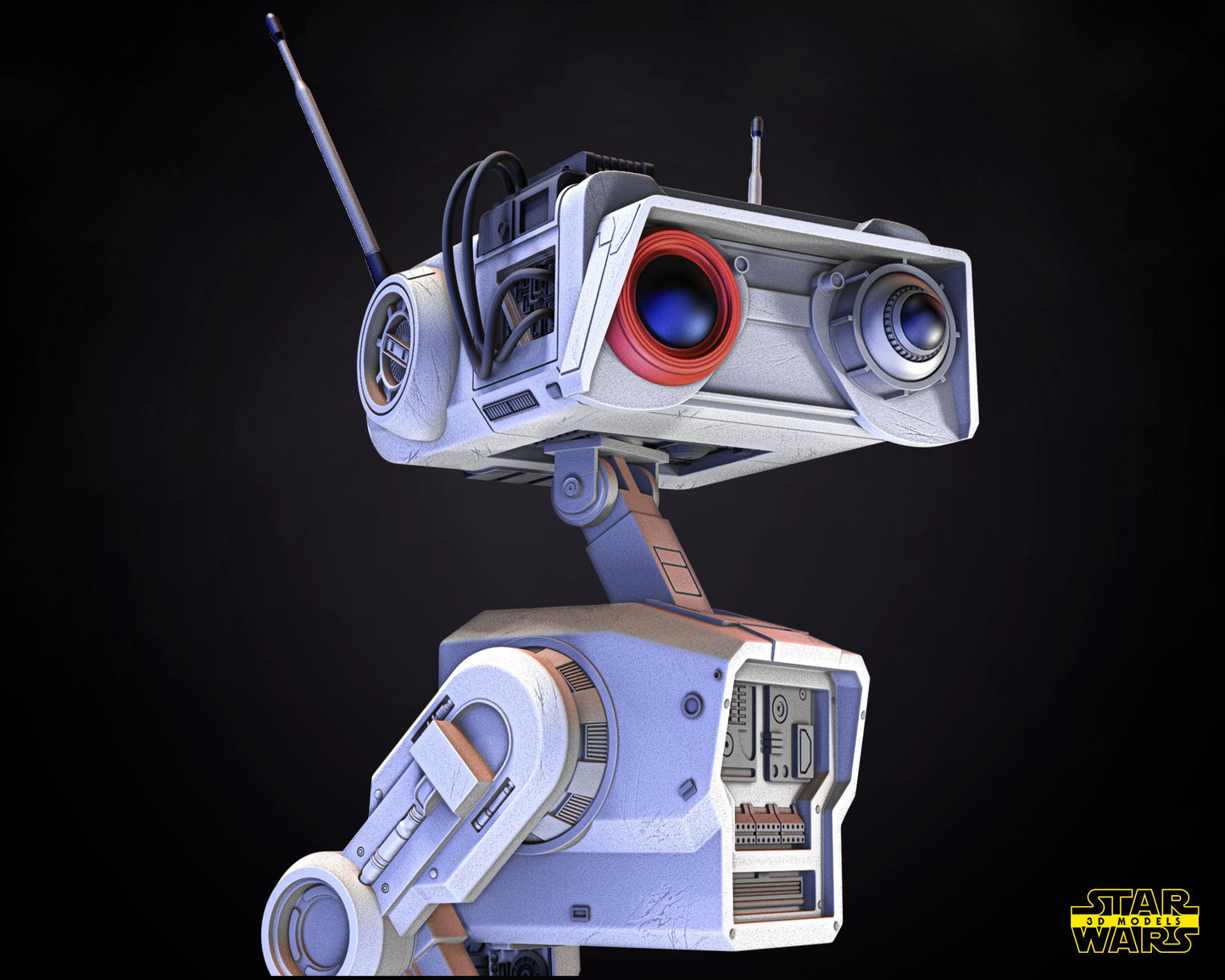 BD1 Droid - UNPAINTED - Star Wars 3D Models