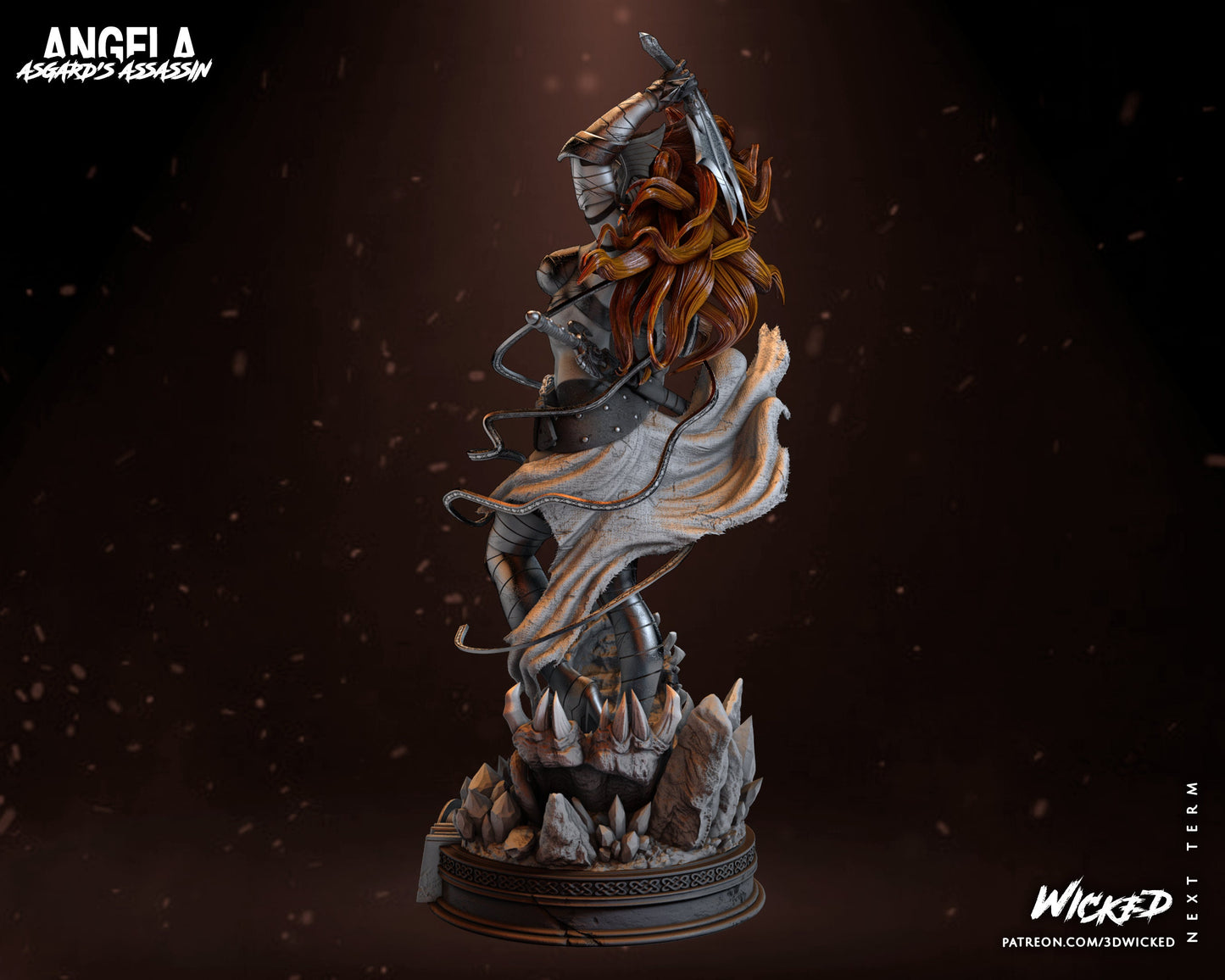 Angela - UNPAINTED - Wicked 3D Models