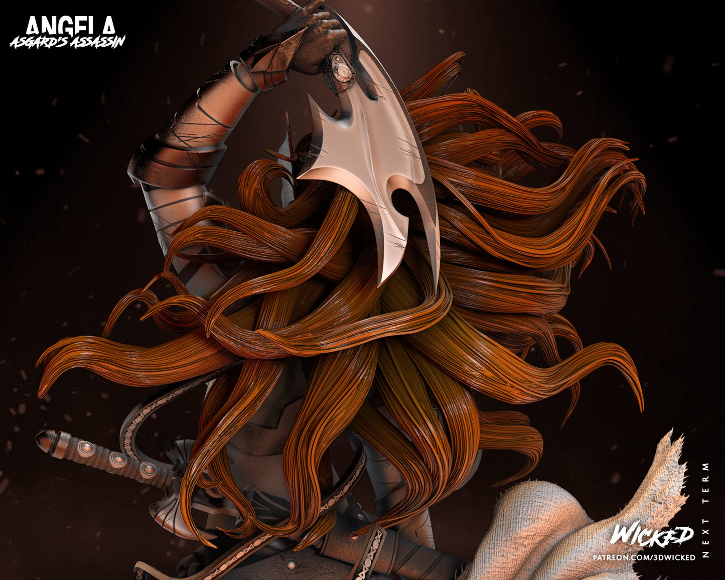 Angela - UNPAINTED - Wicked 3D Models