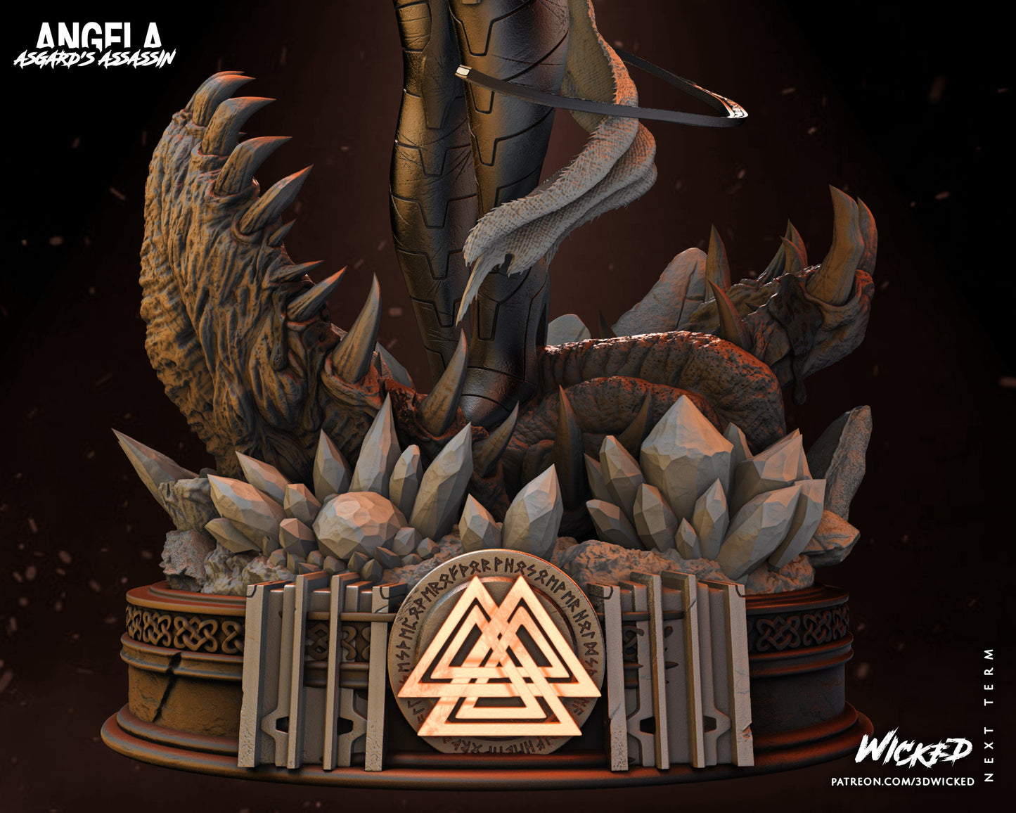 Angela - UNPAINTED - Wicked 3D Models