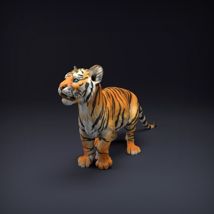 Tiger Cub - UNPAINTED - Animal Den Miniatures