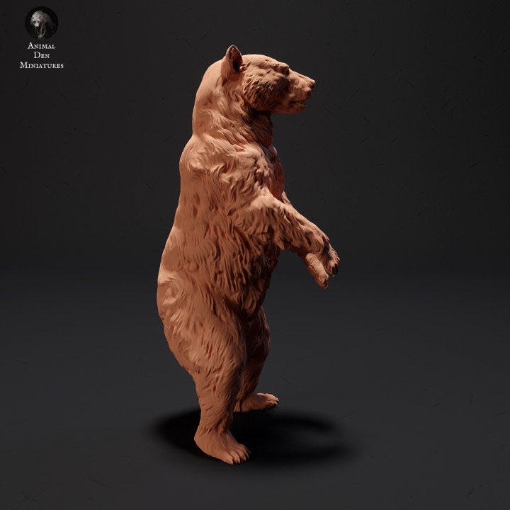 Black Bear Standing - UNPAINTED - Animal Den Miniatures