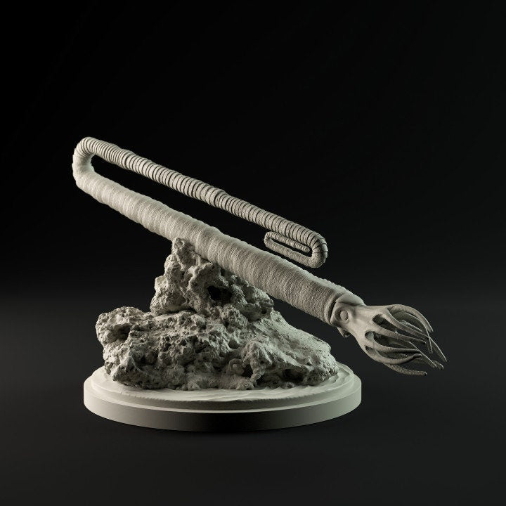 Diplomoceras swimming - UNPAINTED - Dino and Dog Miniatures