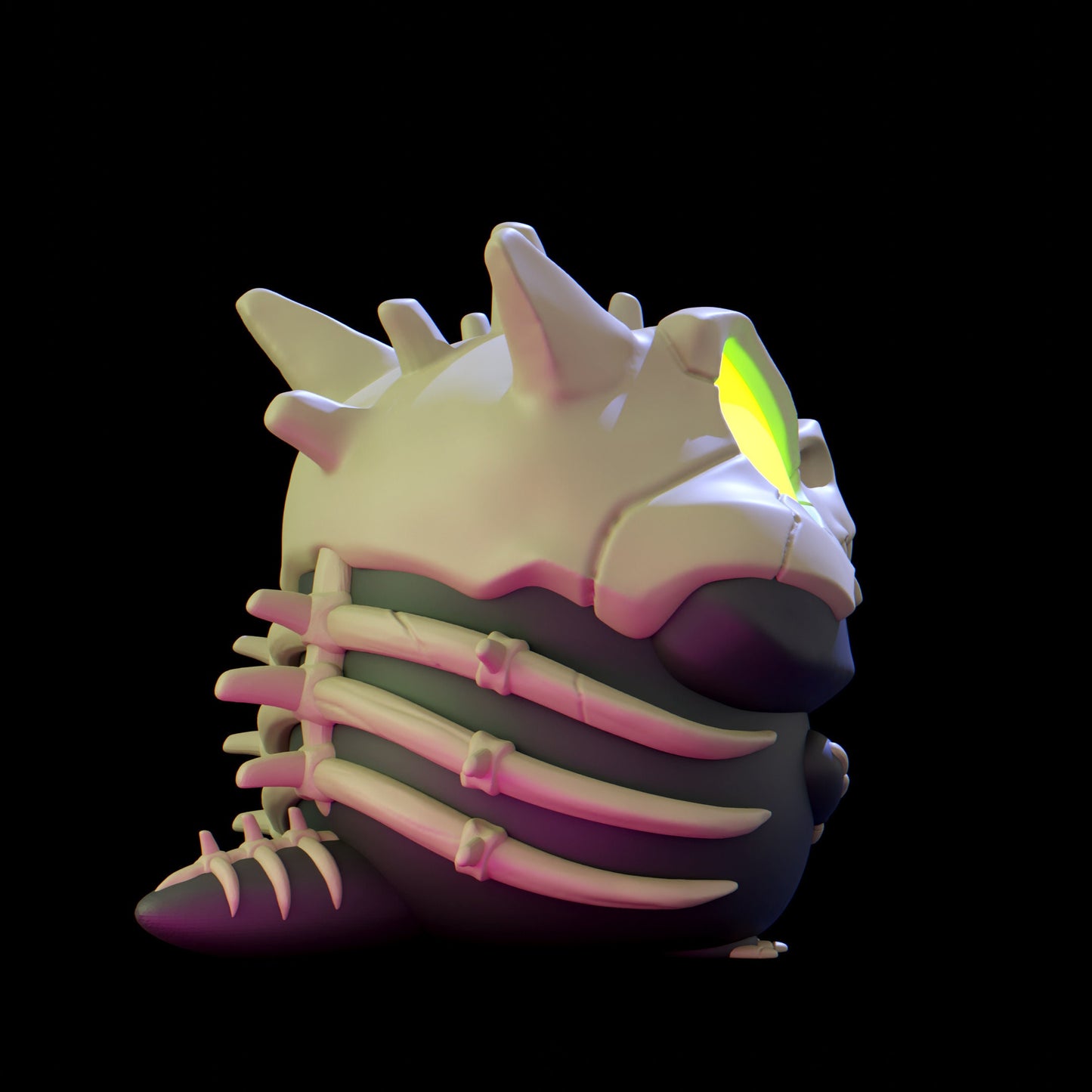 Skullii - UNPAINTED - Grumpii Art Toy