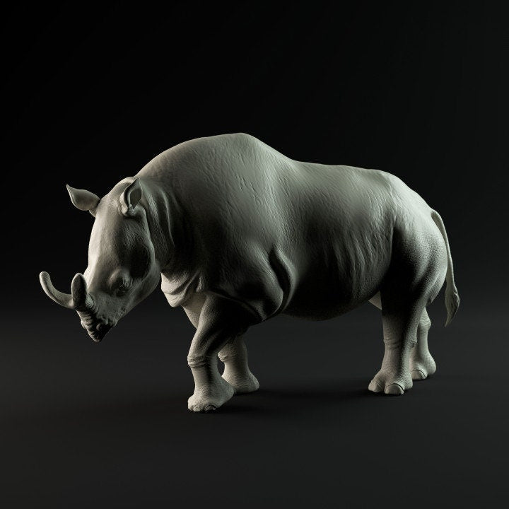 Megacerops/Brontotherium -UNPAINTED - Dino and Dog Miniatures