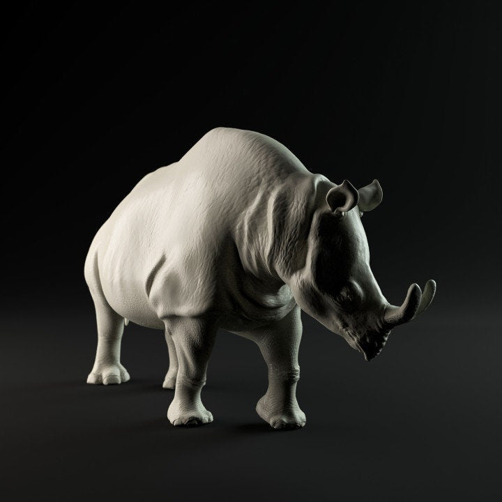 Megacerops/Brontotherium -UNPAINTED - Dino and Dog Miniatures