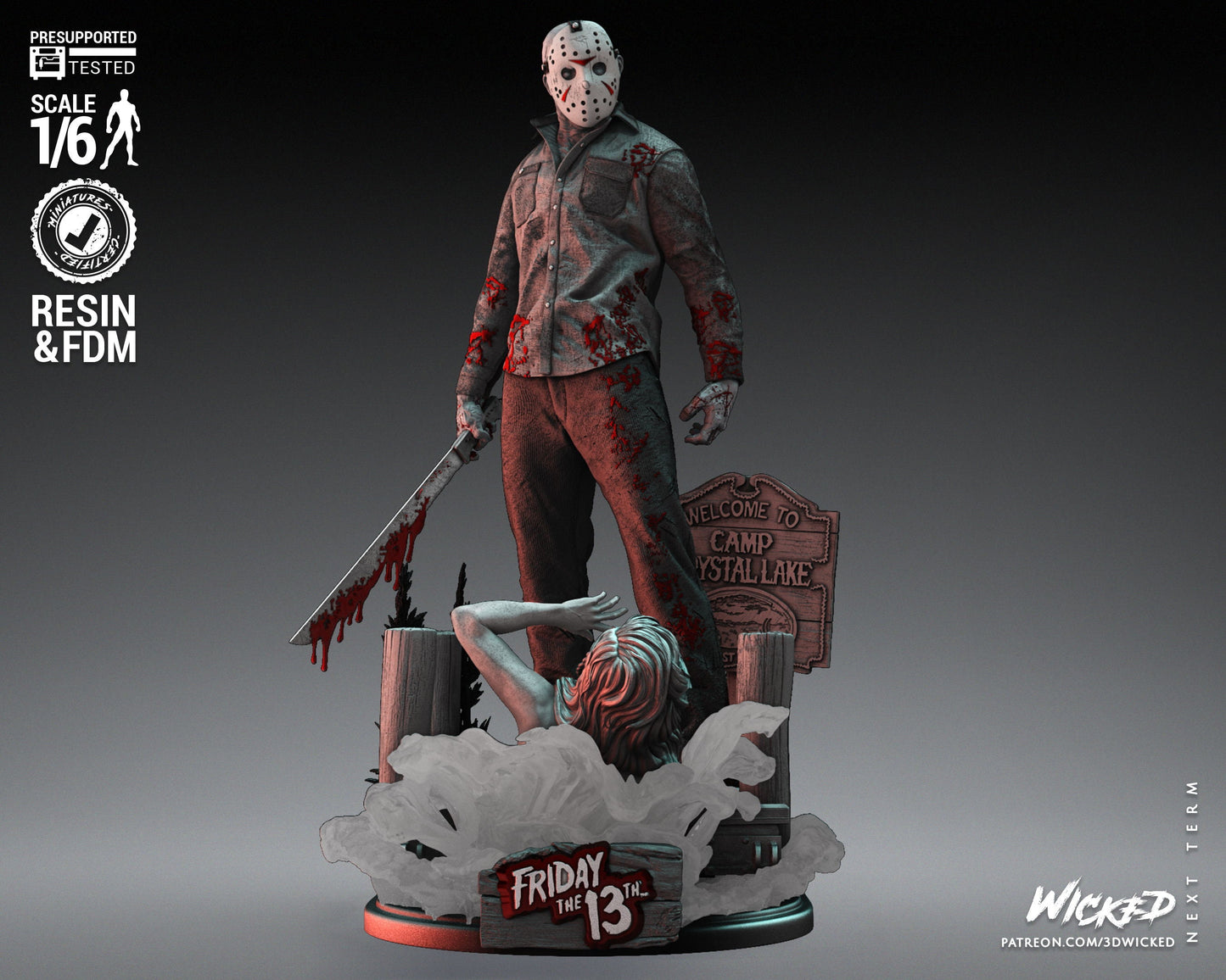 Jason - UNPAINTED - Fan Art by Wicked