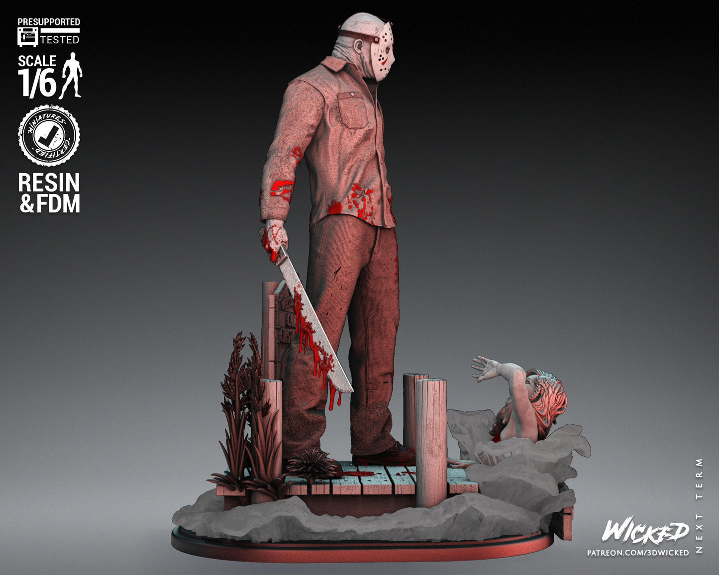 Jason - UNPAINTED - Fan Art by Wicked
