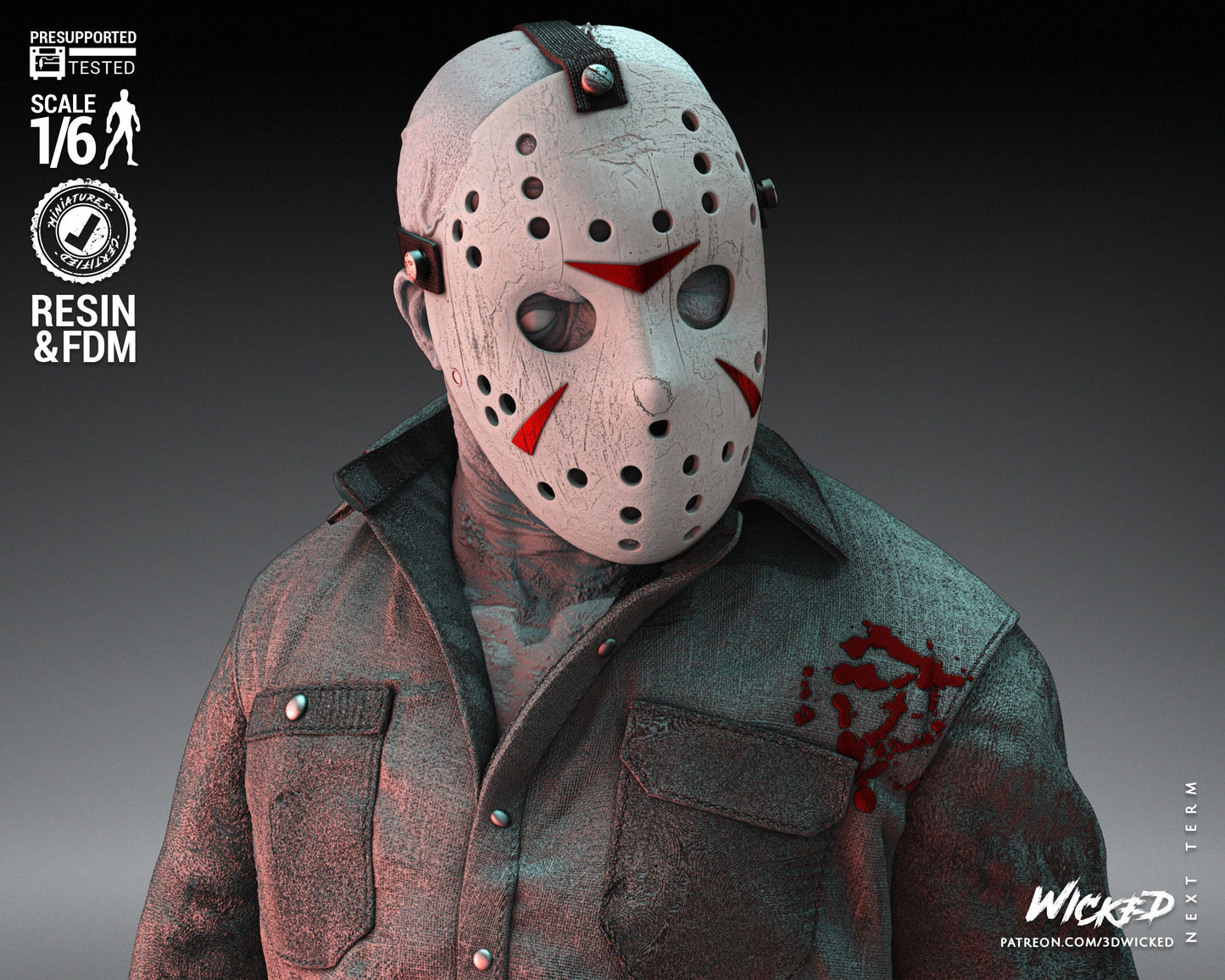 Jason - UNPAINTED - Fan Art by Wicked