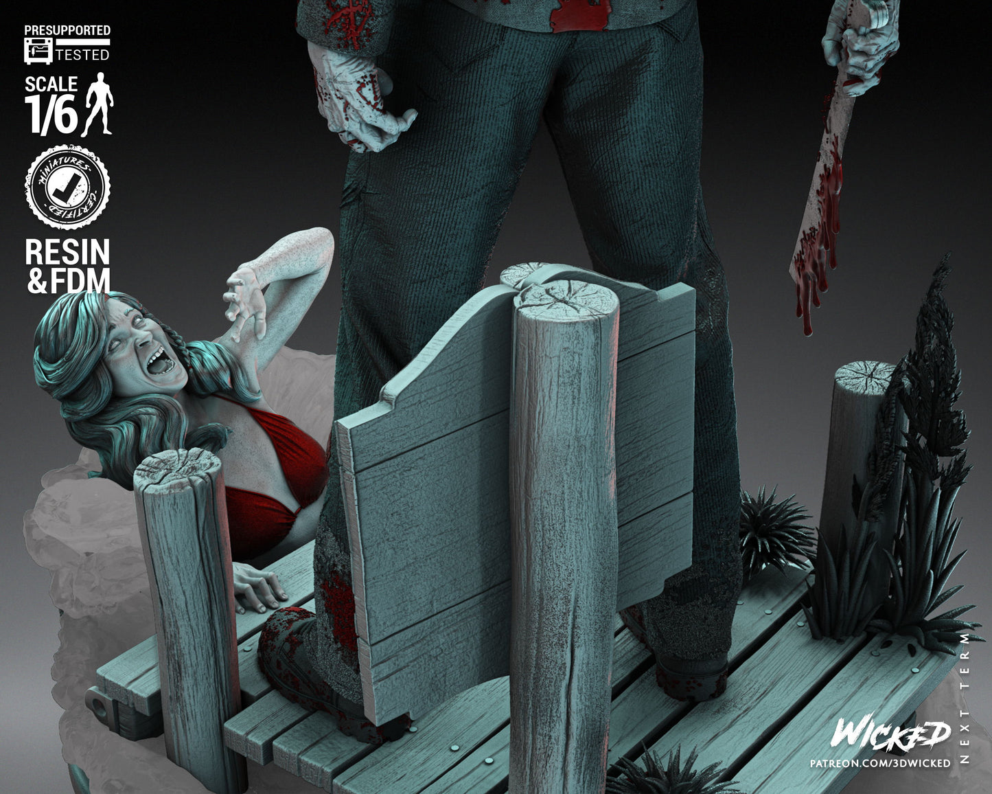 Jason - UNPAINTED - Fan Art by Wicked