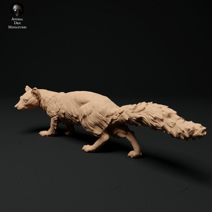 Pine Marten - UNPAINTED 3D Resin Figure - Animal Den Miniatures