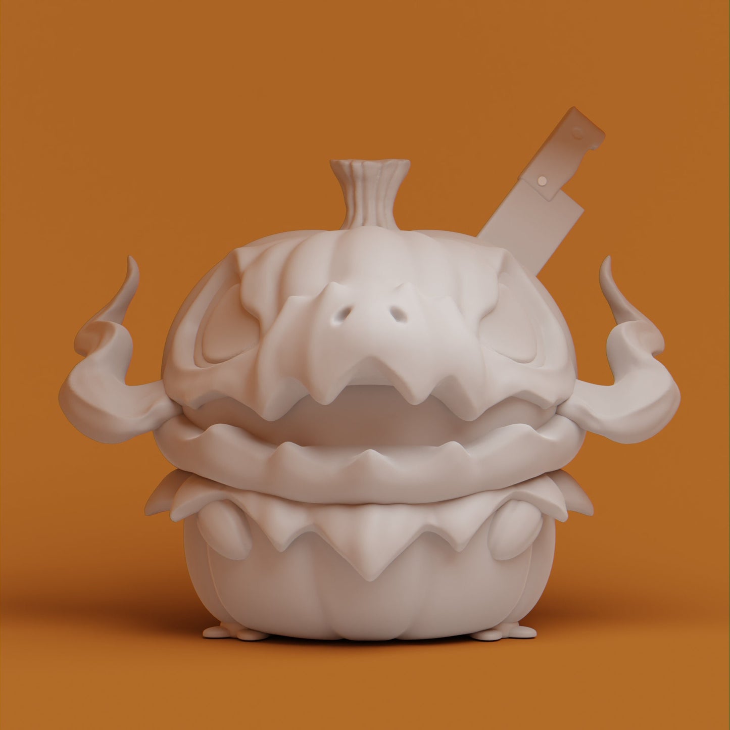 Pumpkin - UNPAINTED - Grumpii Art Toy