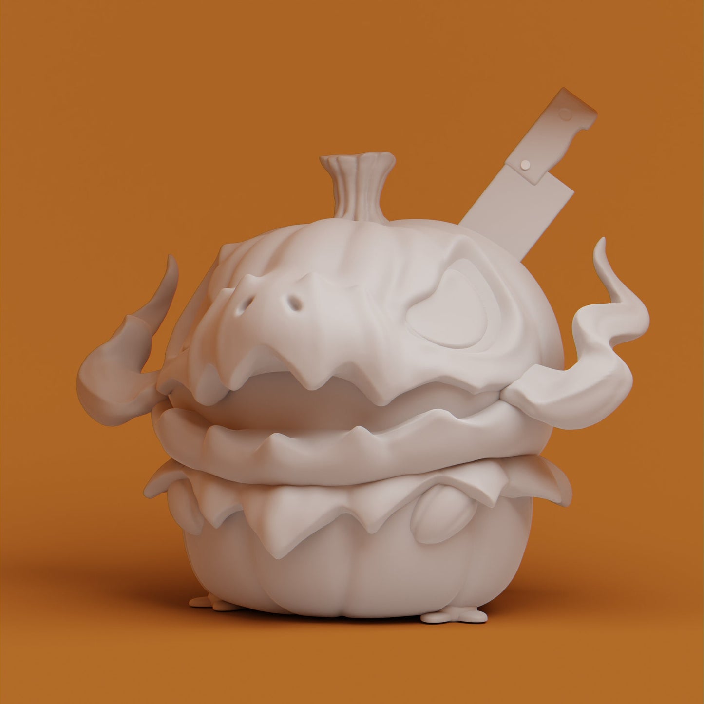 Pumpkin - UNPAINTED - Grumpii Art Toy