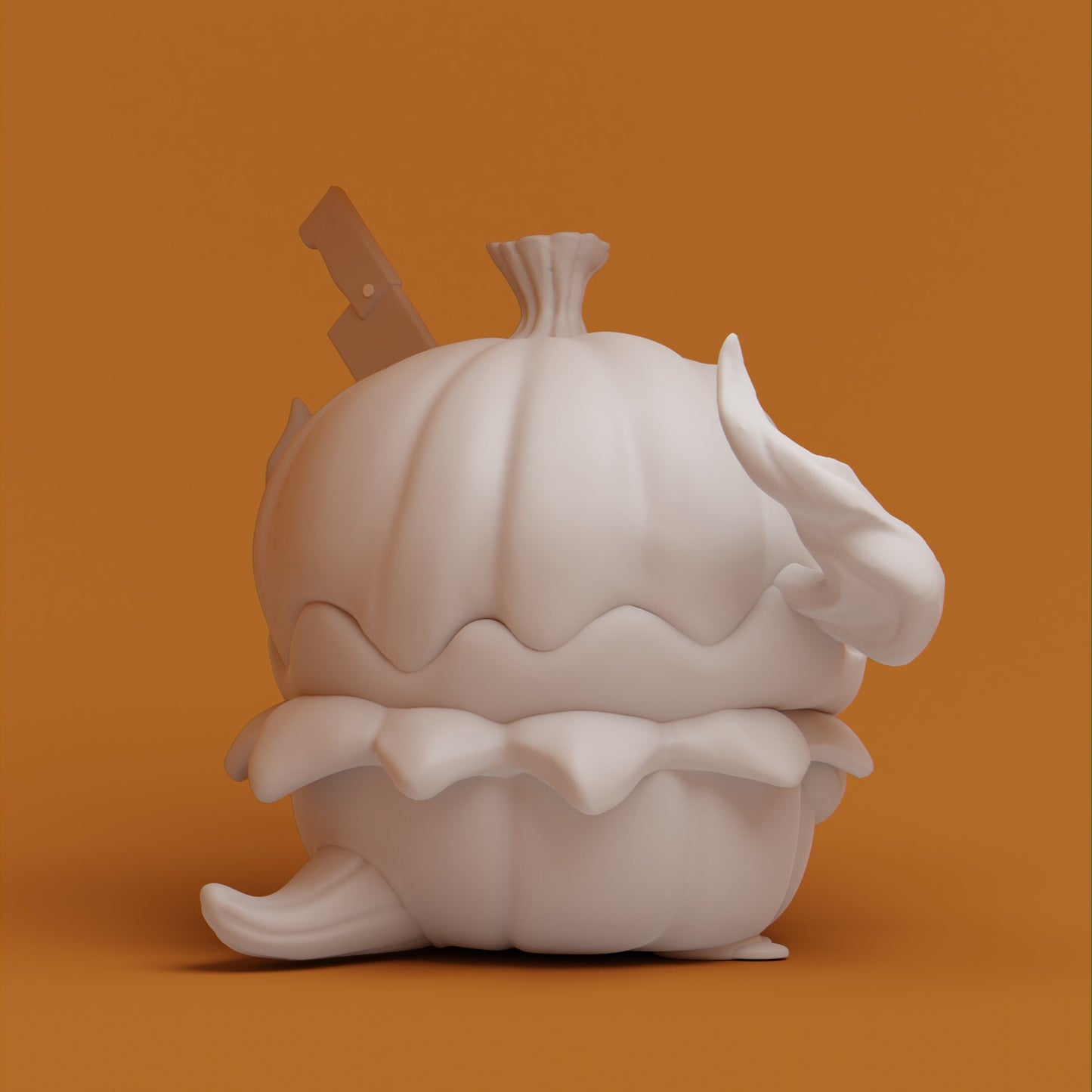 Pumpkin - UNPAINTED - Grumpii Art Toy