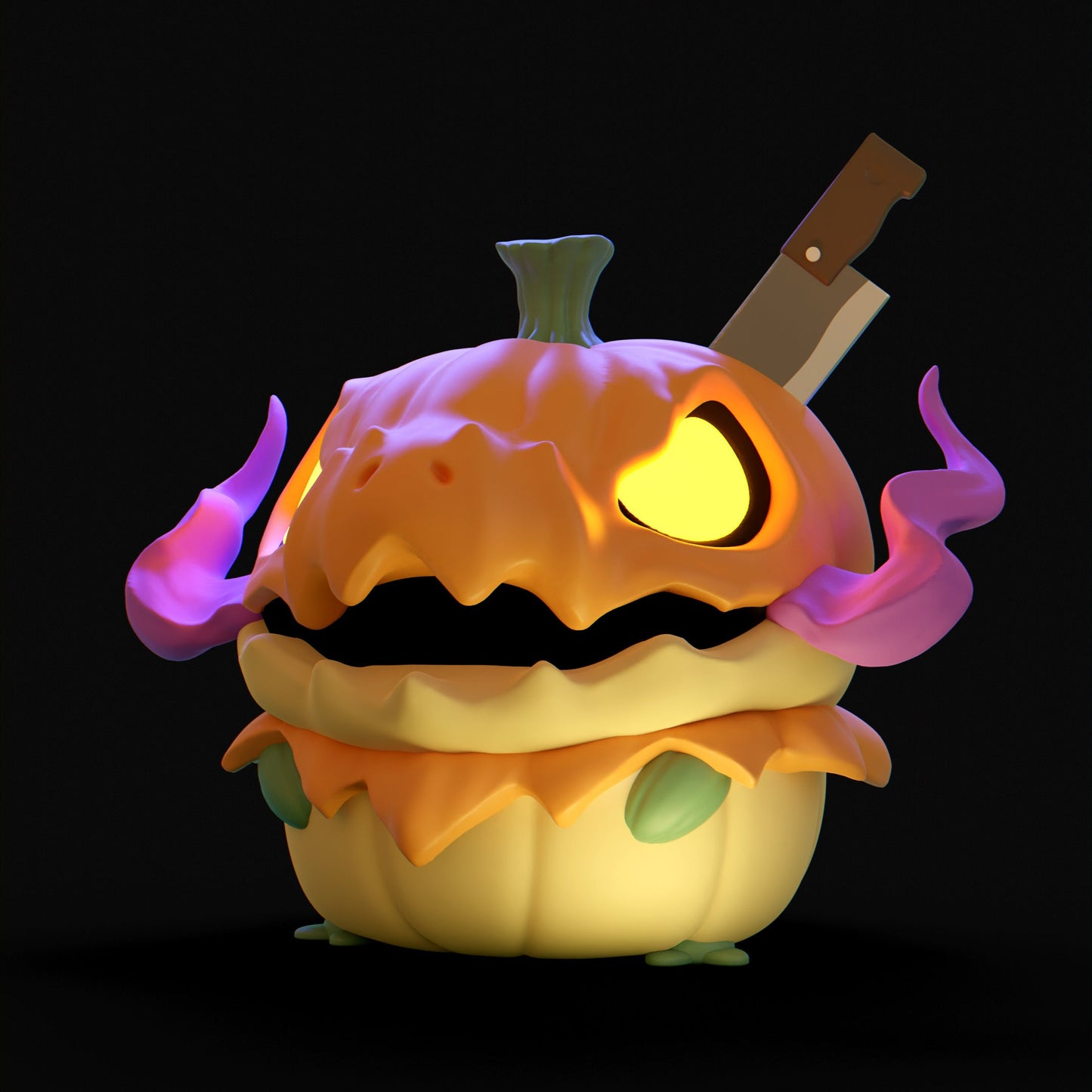 Pumpkin - UNPAINTED - Grumpii Art Toy