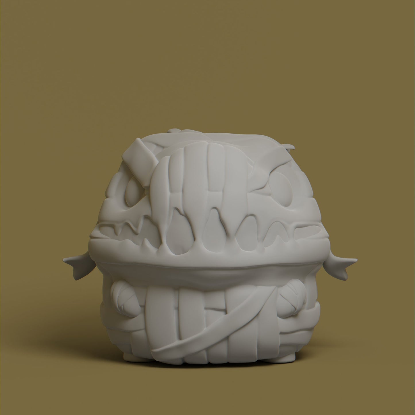 Mummii - UNPAINTED - Grumpii Art Toy