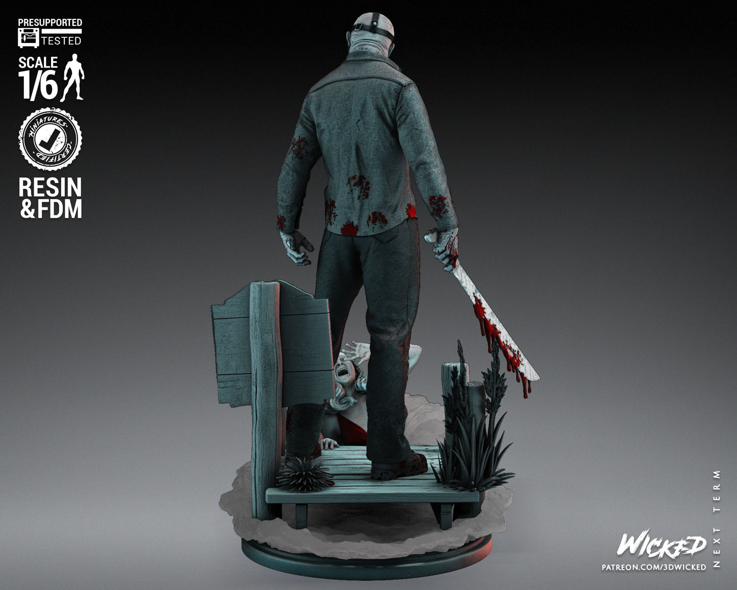 Jason - UNPAINTED - Fan Art by Wicked