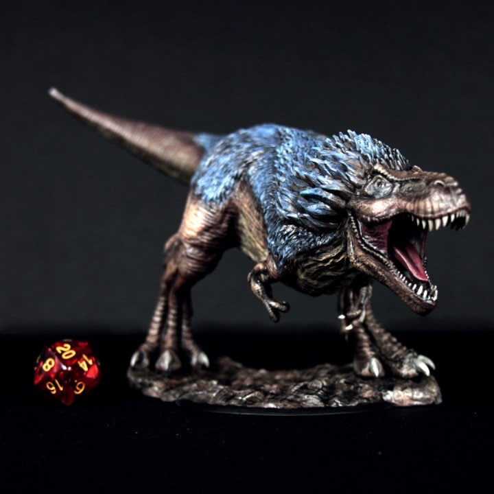 Feathered Trex - UNPAINTED - Clynche Art