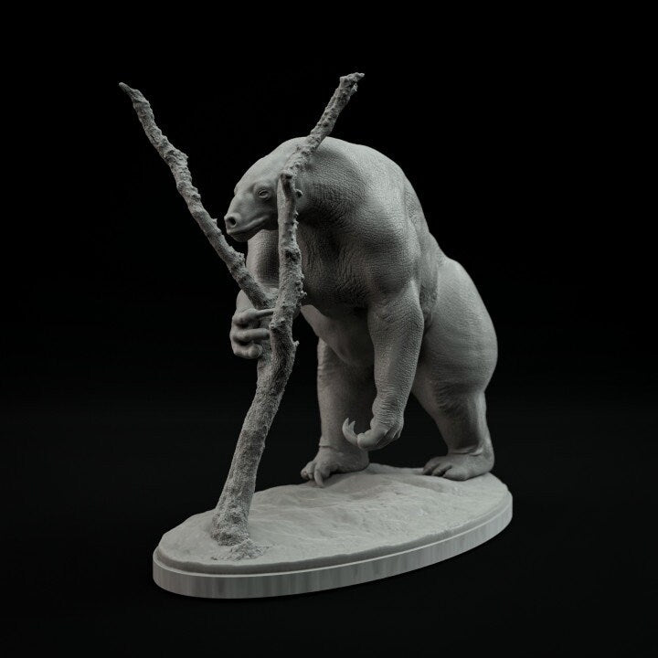 Eremotherium Standing - UNPAINTED - Dino and Dog Miniatures