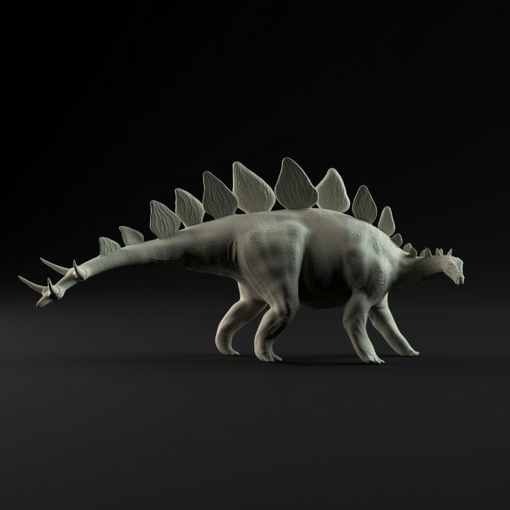 Stegosaurus Walking - UNPAINTED - Dino and Dog Miniatures