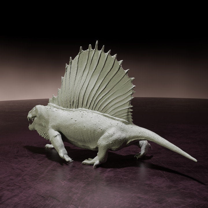 Dimetrodon Walking - Dino and Dog Miniatures