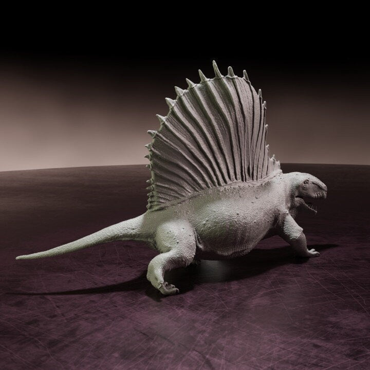 Dimetrodon Walking - Dino and Dog Miniatures