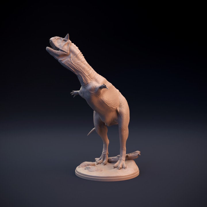 Carnotaurus Courtship Dance - UNPAINTED - Dino and Dog Miniatures
