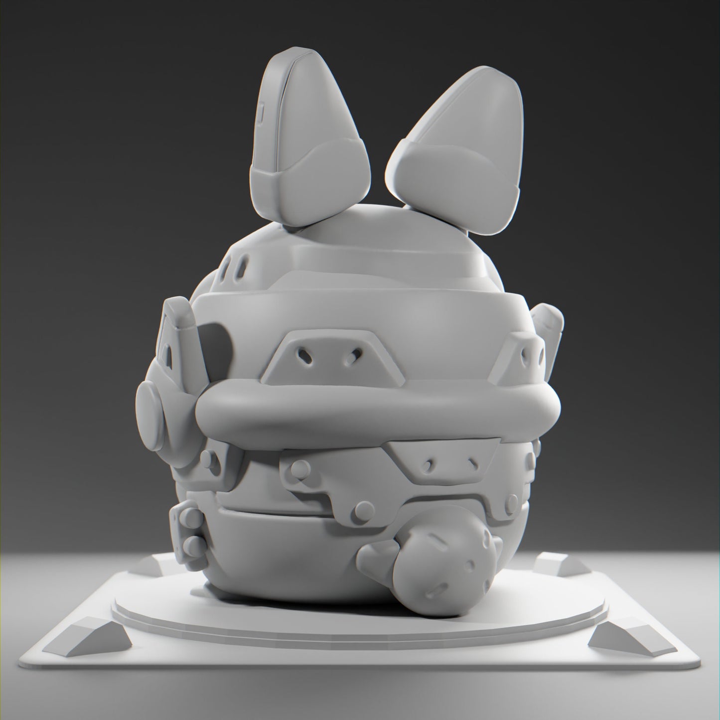 Bunnii - UNPAINTED - Grumpii Art Toy