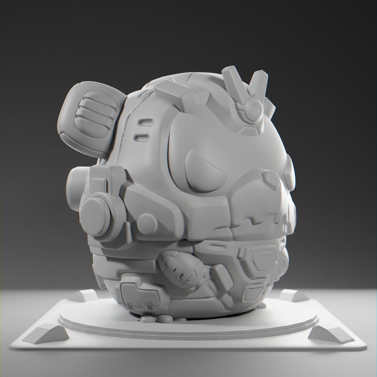 Bearii - UNPAINTED - Grumpii Art Toy
