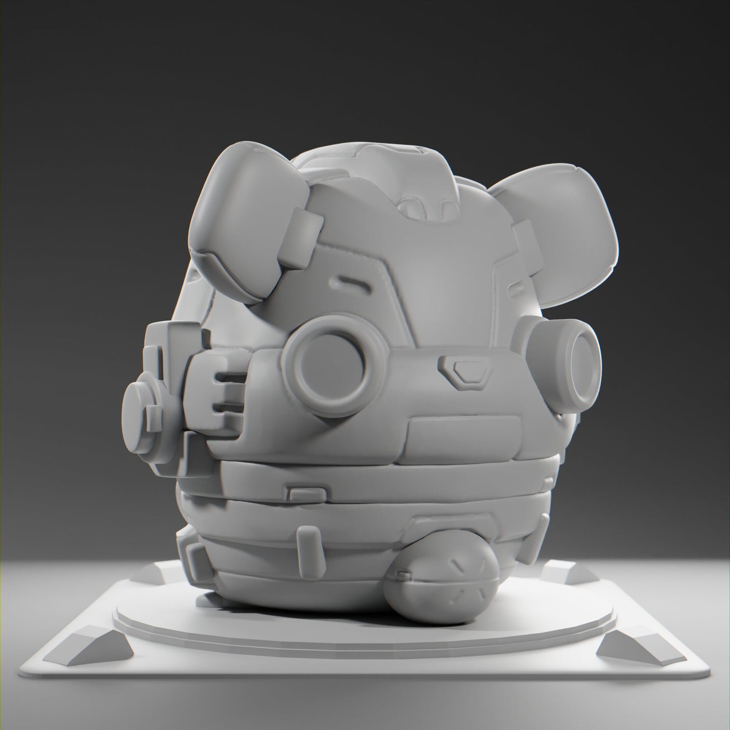 Bearii - UNPAINTED - Grumpii Art Toy