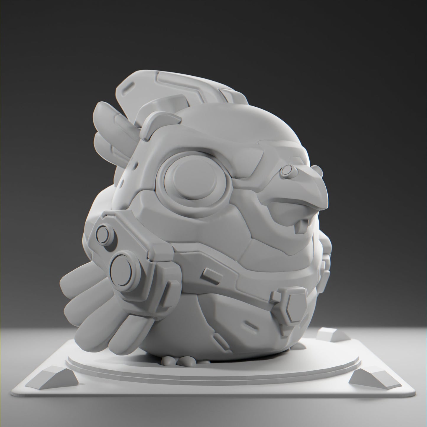 Crowii - UNPAINTED - Grumpii Art Toy