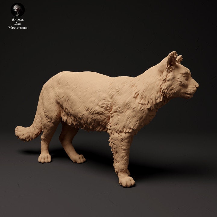 Scottish Wildcat - UNPAINTED - Animal Den Miniatures