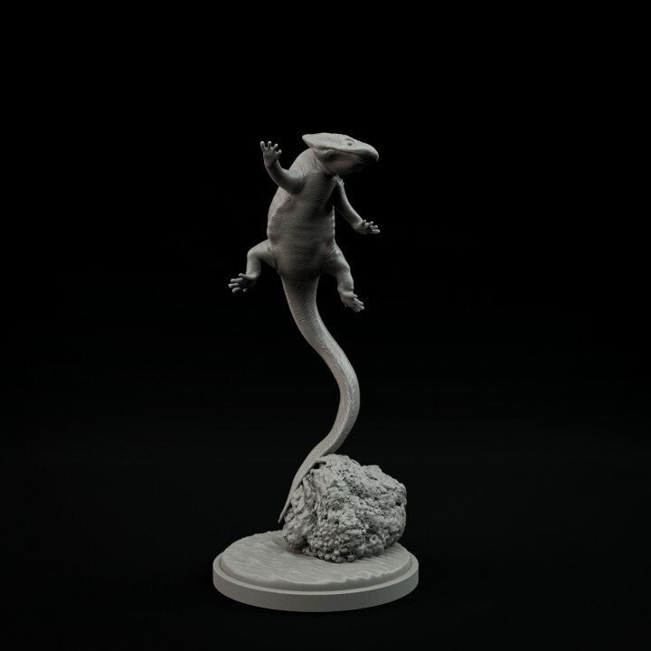 Diceratosaurus Floating - UNPAINTED- Dino and Dog Miniatures