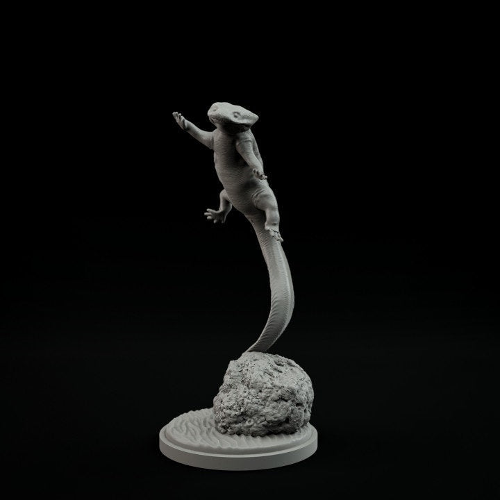 Diceratosaurus Floating - UNPAINTED- Dino and Dog Miniatures