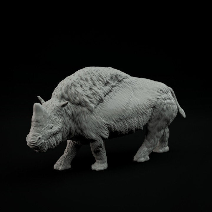 Elasmotherium - UNPAINTED - Dino and Dog Miniatures