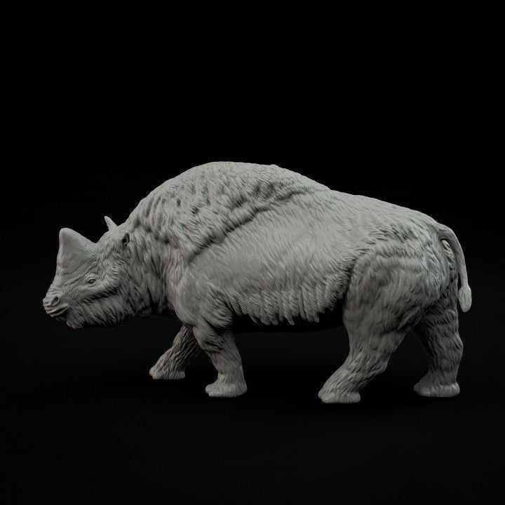 Elasmotherium - UNPAINTED - Dino and Dog Miniatures