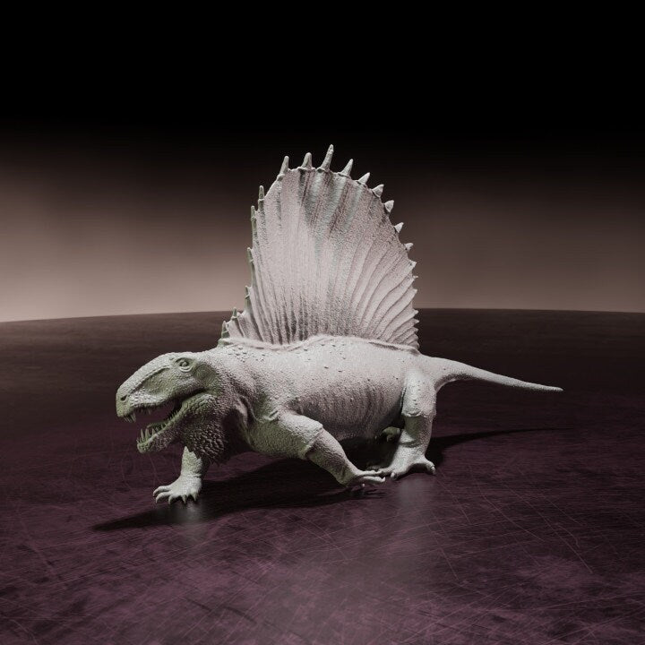 Dimetrodon Walking - Dino and Dog Miniatures