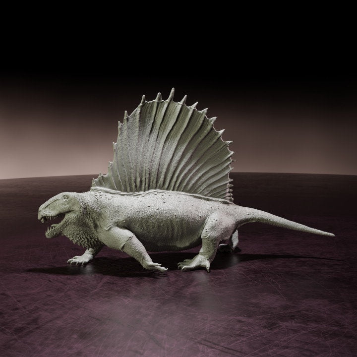 Dimetrodon Walking - Dino and Dog Miniatures