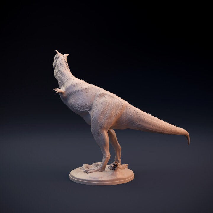Carnotaurus Courtship Dance - UNPAINTED - Dino and Dog Miniatures