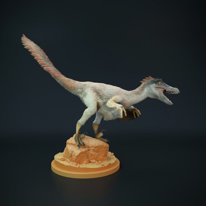 Velociraptor Mongolianensis Scare- UNPAINTED - Dino and Dog Miniatures