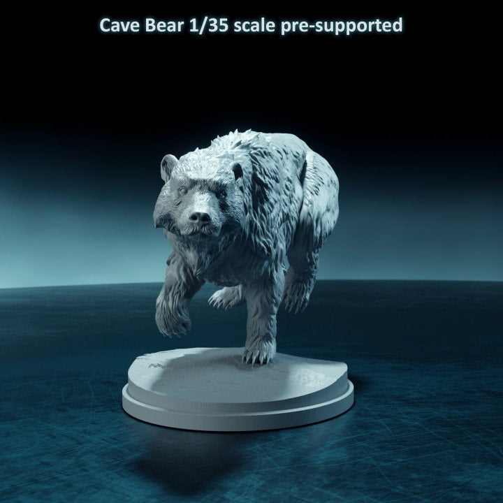 Cave Bear Running- Dino and Dog Miniatures