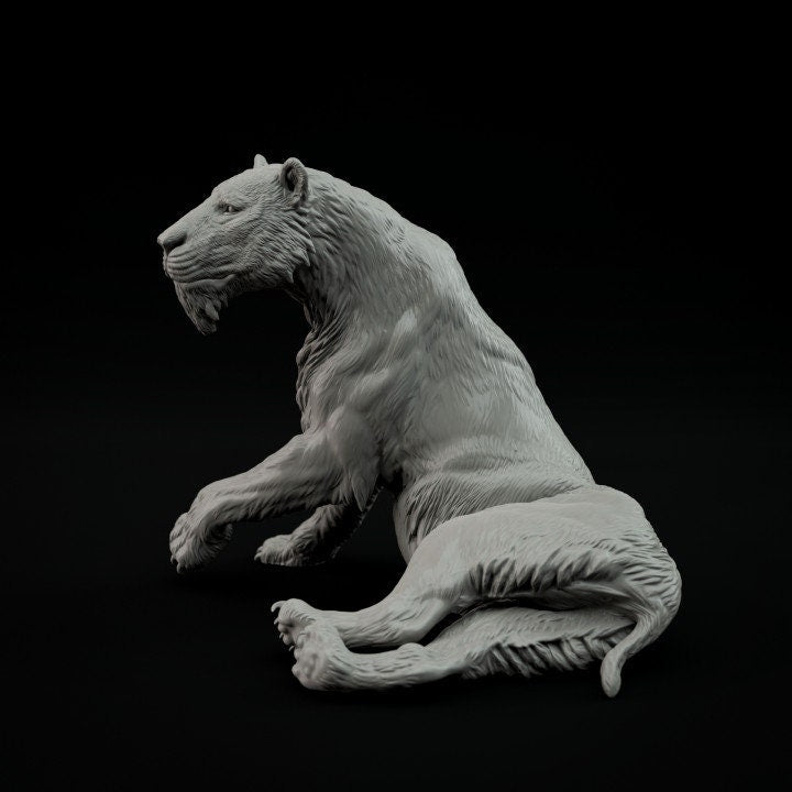 Homotherium Resting- Dino and Dog Miniatures