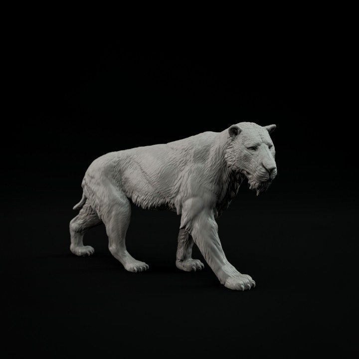 Homotherium Walking- Dino and Dog Miniatures