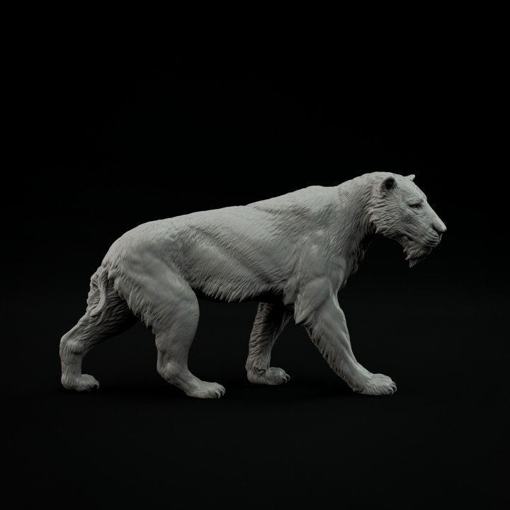 Homotherium Walking- Dino and Dog Miniatures