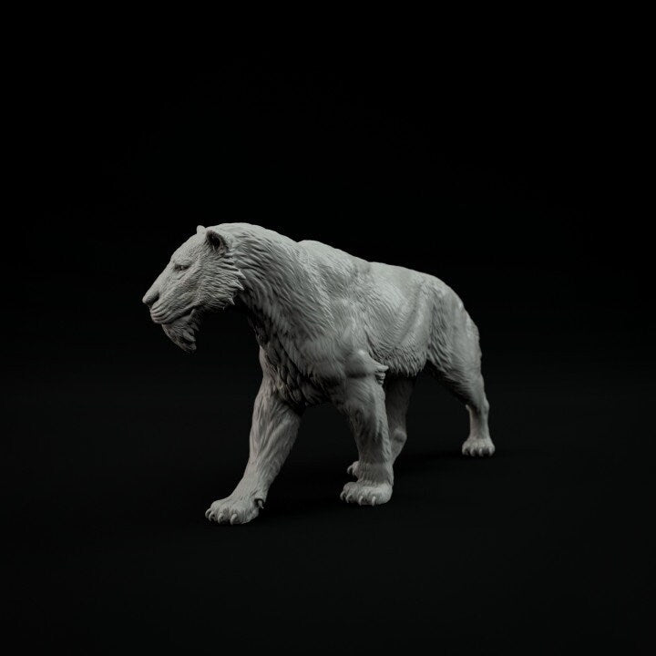 Homotherium Walking- Dino and Dog Miniatures