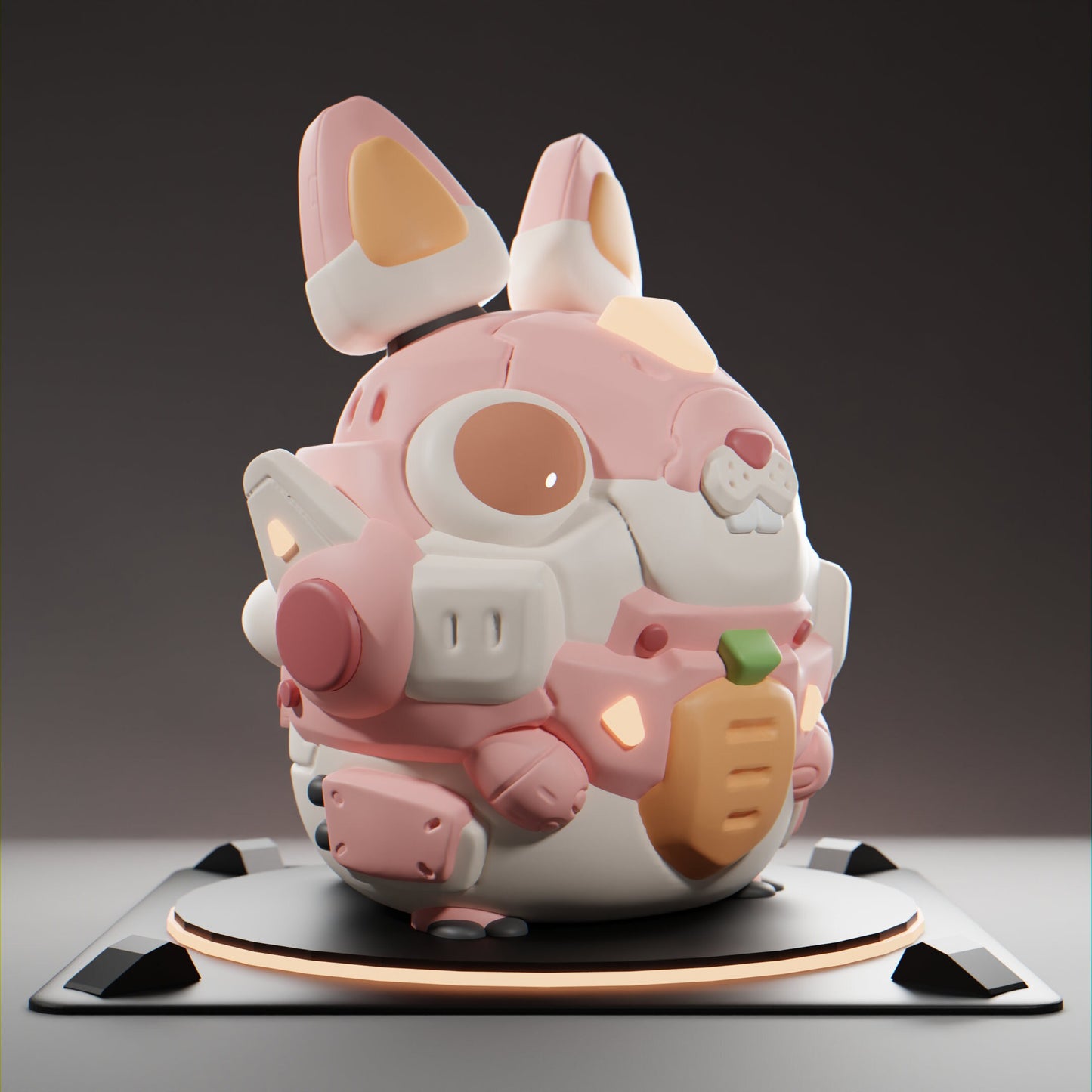 Bunnii - UNPAINTED - Grumpii Art Toy