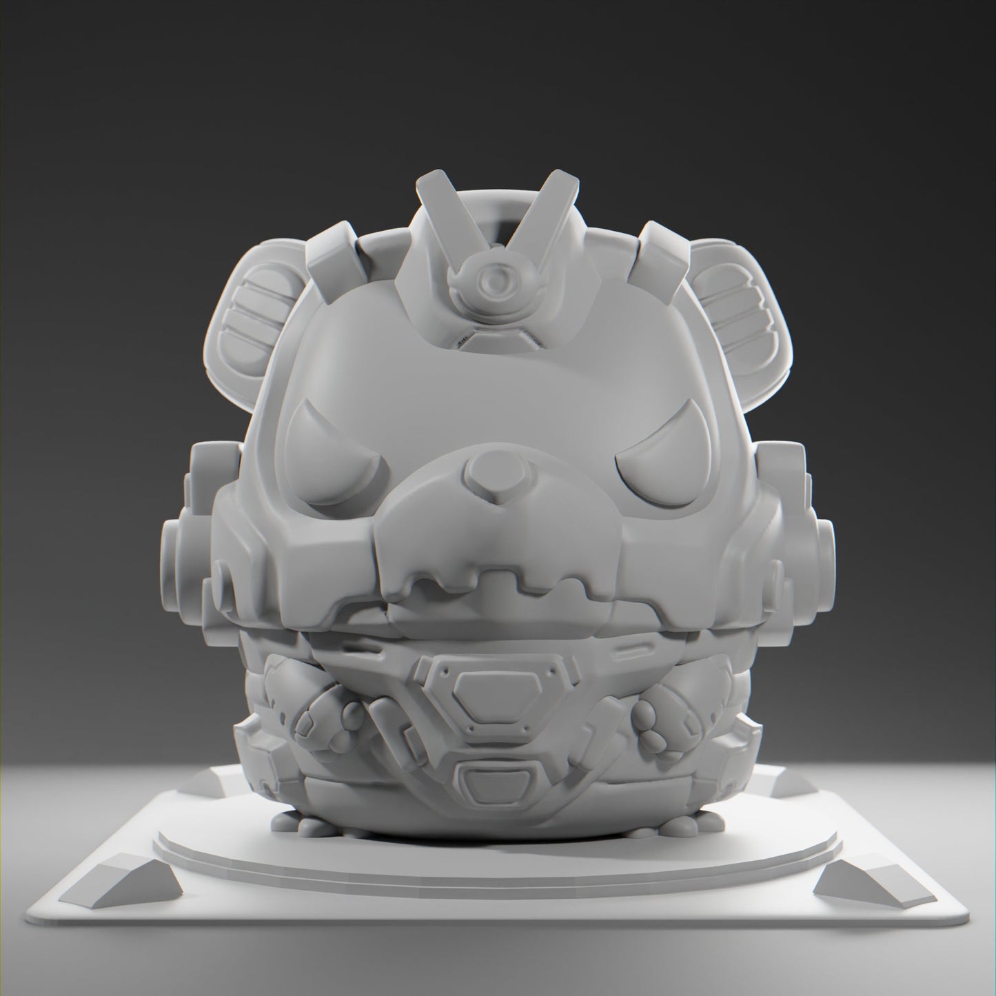 Bearii - UNPAINTED - Grumpii Art Toy
