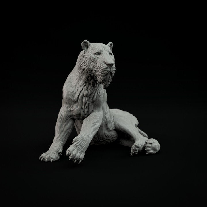 Homotherium Resting- Dino and Dog Miniatures