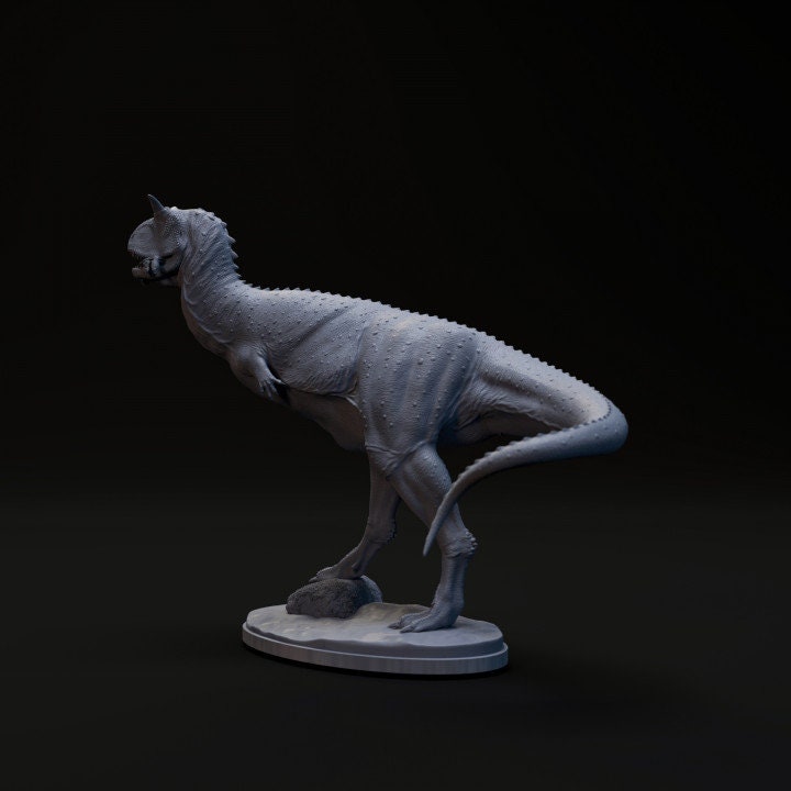 Carnotaurus Eating - UNPAINTED - Dino and Dog Miniatures